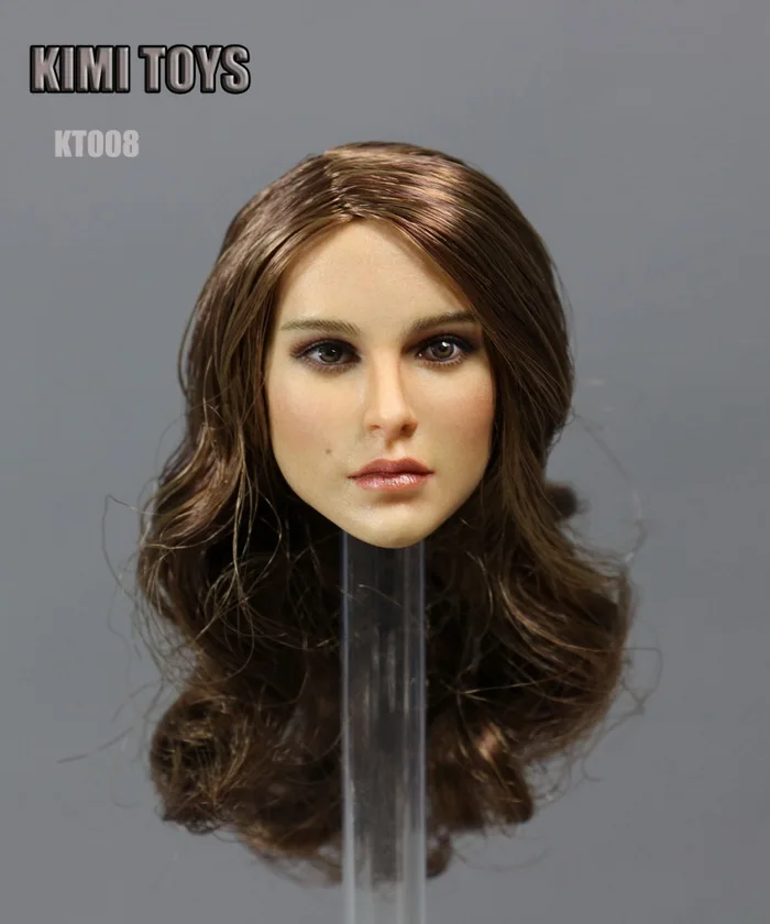 Масштаб 1/6 женская голова европейская головка KT008 резьба модель 12 дюймов Женская