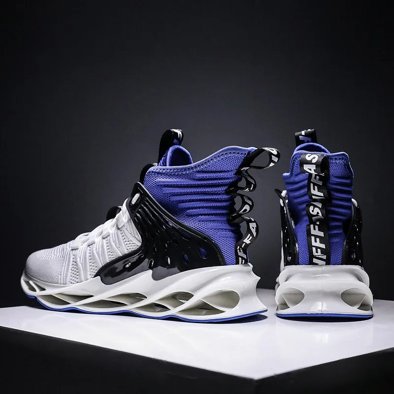 

Высокие мужские кроссовки, повседневная обувь, дизайнерские, на шнуровке, на платформе, кроссовки-носки, Мужская обувь для бега