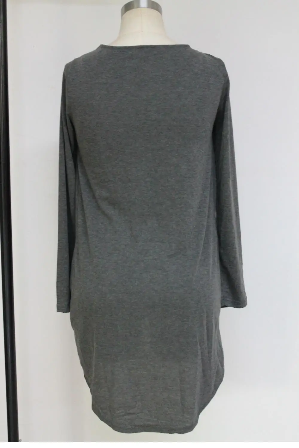 

Lace Up Long Sleeve Ruched Pullover Shirt