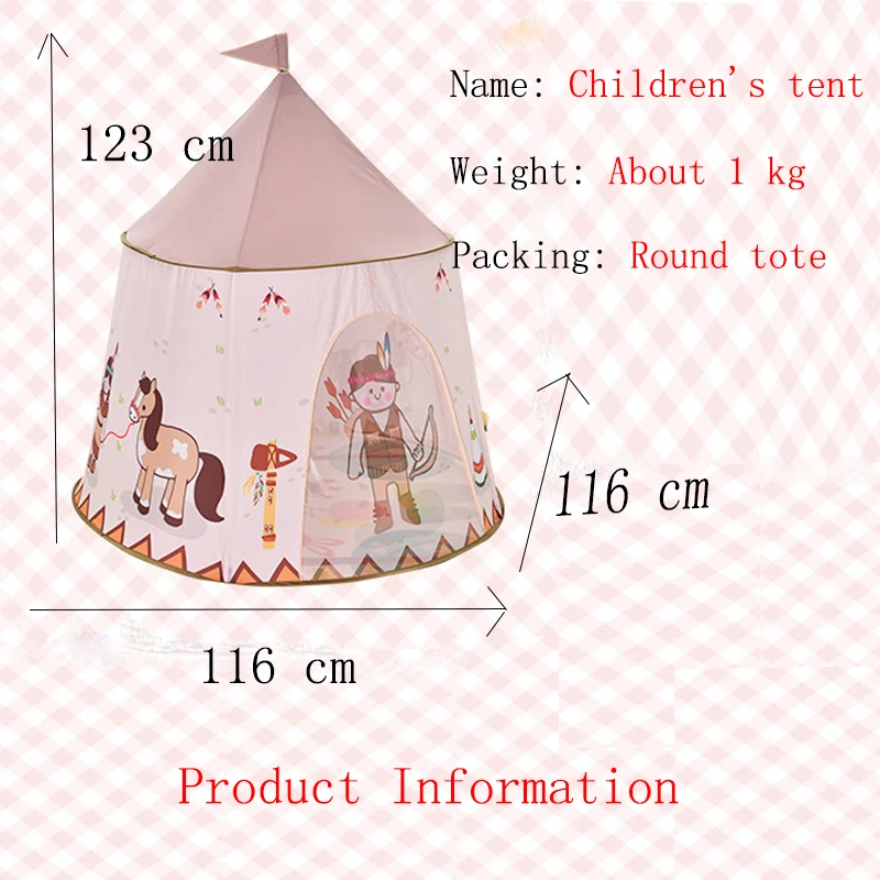 Kid Tent House Portable Princess Castle Present Hang Flag Children Teepee Play Birthday Christmas Gift Dropshipping | Игрушки и хобби
