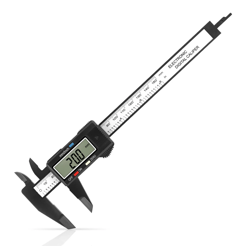 

Digital Caliper 0-150mm 6 Inch with Larger LCD Display Inch and Millimeter Conversion Measuring Tool for Small DIY and Homework