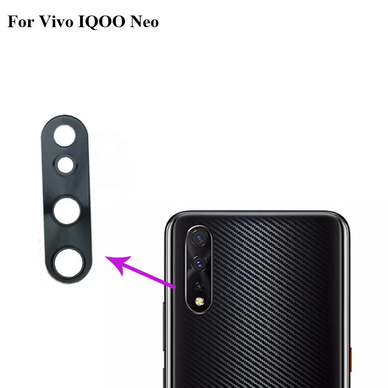 2 шт. Новинка для Vivo IQOO Neo замена задняя камера Объектив Стекло оригинал IQ OO стекло