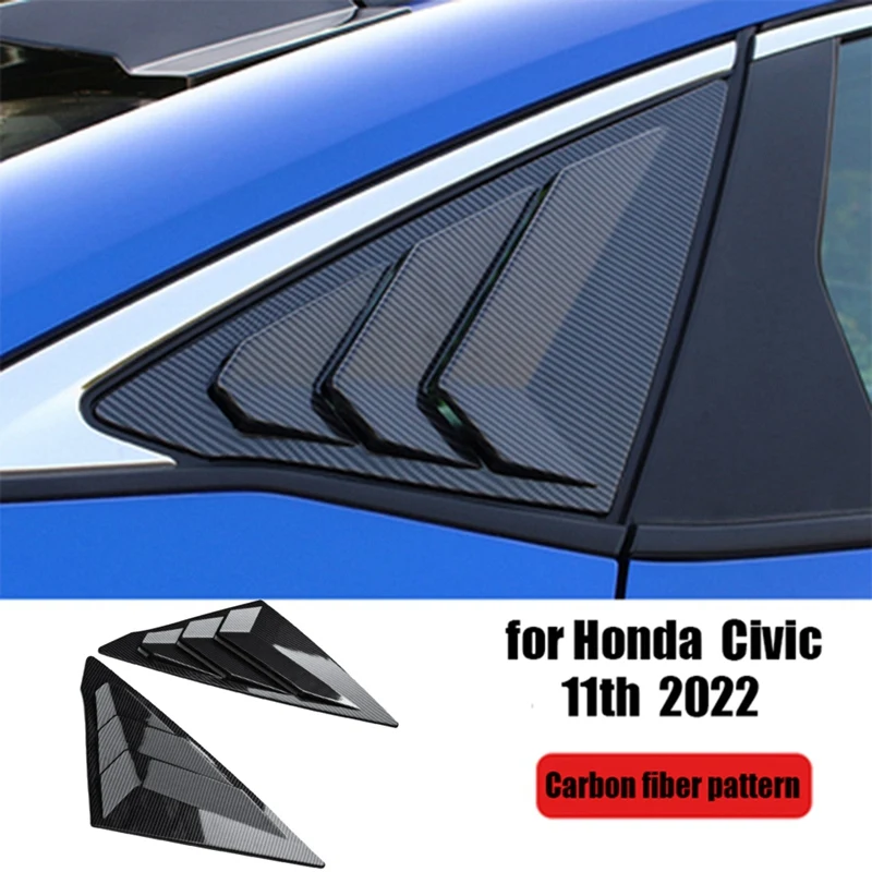 

Автомобильные накладки на задние боковые окна жалюзи обшивка для Honda Civic 2022 аксессуары