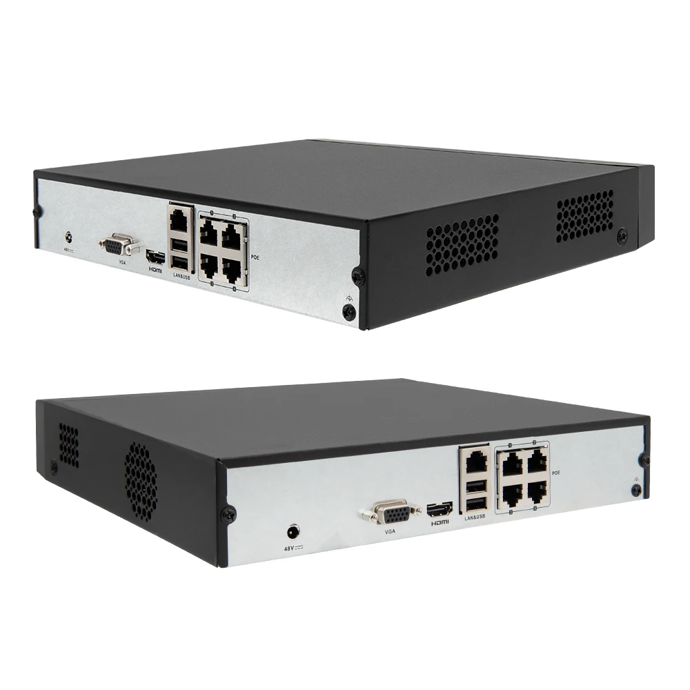 Billig Hikvision Original NVR DS-7104NI-Q1/4 P/M 4CH POE NVR 6MP Ansicht 4MP Rekord H.265 + SATA Für POE IPC Sicherheit Netzwerk Video Recorder