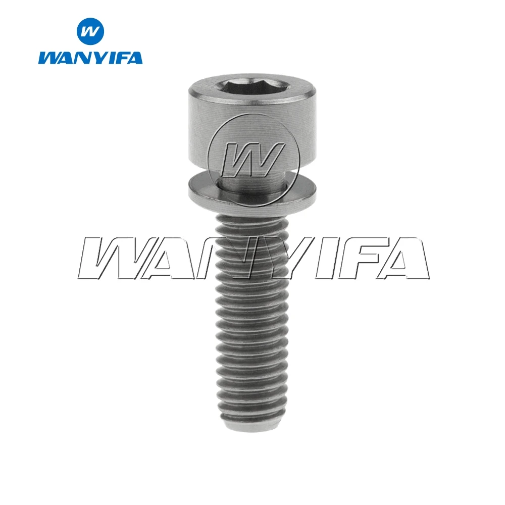 Титановый болт Ti &quotWanyifa&quot M5X18 20 мм с цилиндрической головкой шайбы для