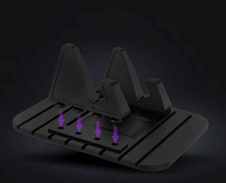 Автомобильный Нескользящий Резиновый коврик для телефона подставка iPhone