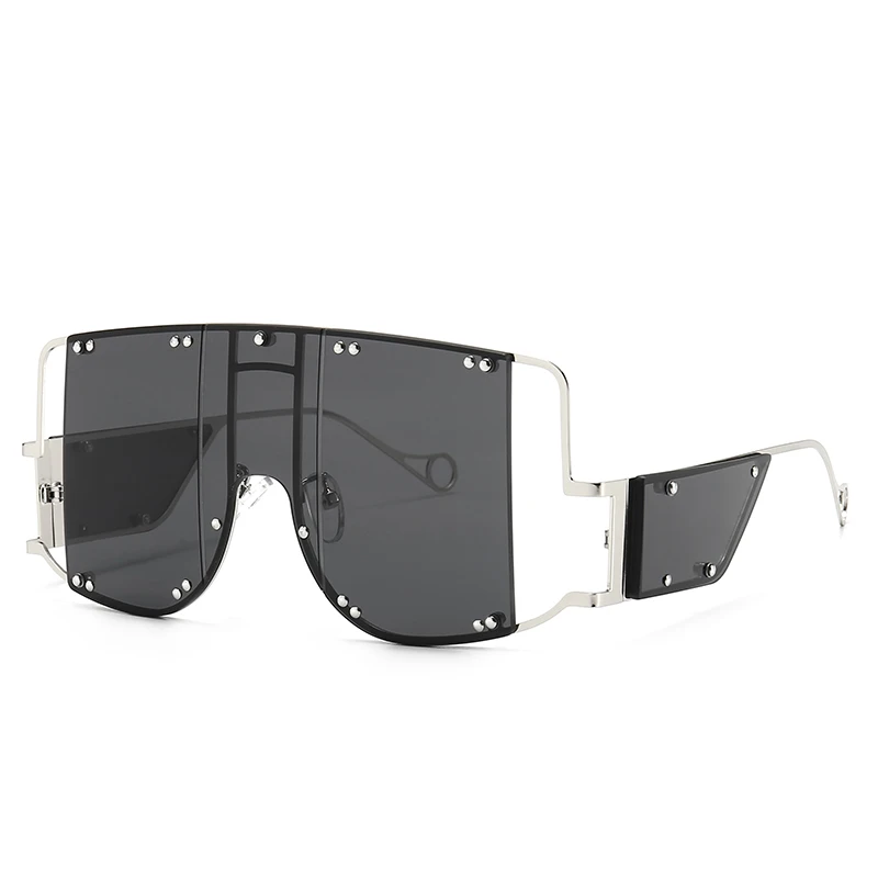 

European New Square Sunglasses Women 2019 New Big Oversized Flat Top Sun Glasses Female Vintage Retro Shades For Women Men UV400