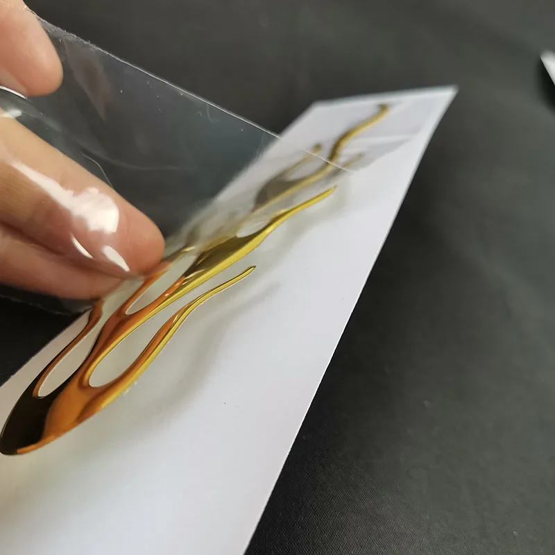 3D наклейка для автомобиля Cool Fire Flame эмблема стайлинга значок зеркала заднего вида