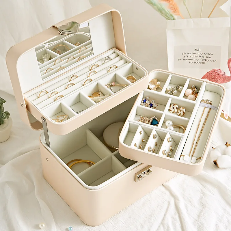 Новые модные кожаные украшения Подарочная коробка стенд для ювелирных украшений