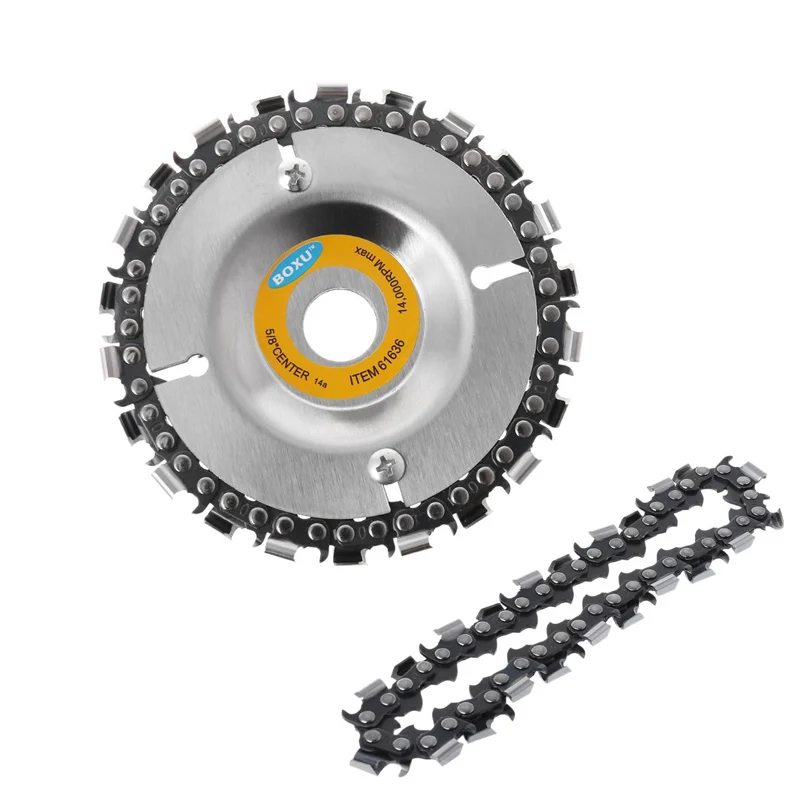 Chain Grinder Disc 4 дюйма угловый шлифовальник диск колеса зуб Мощность пластина деревообрабатывающий цепная пила по дереву для мясорубки Sawdisc - Цвет: Chain Grinder Disc