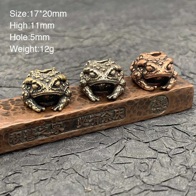 Ретро жаба ручная работа светильник литой Парашютная верёвка из бисера бусы на