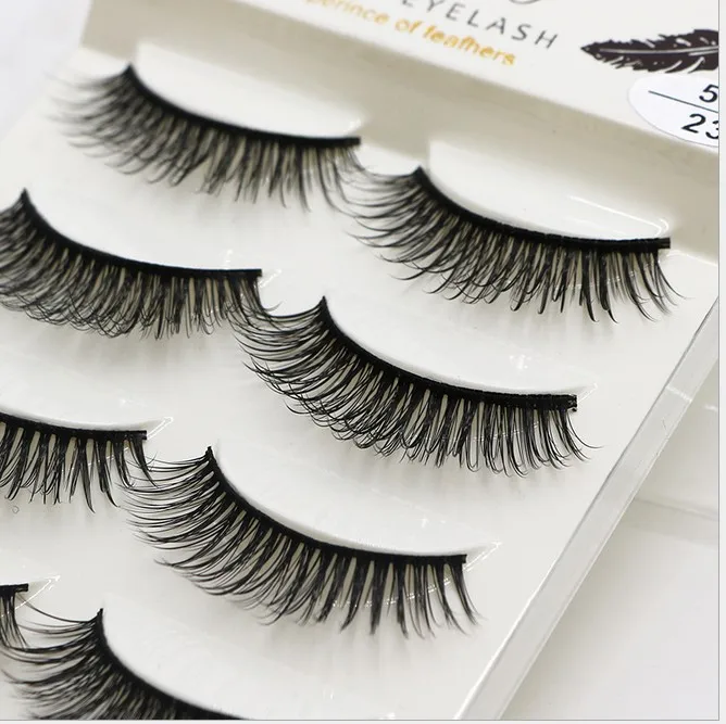Новинка 5 пар 3D ручная работа искусственные ресницы натуральные длинные для