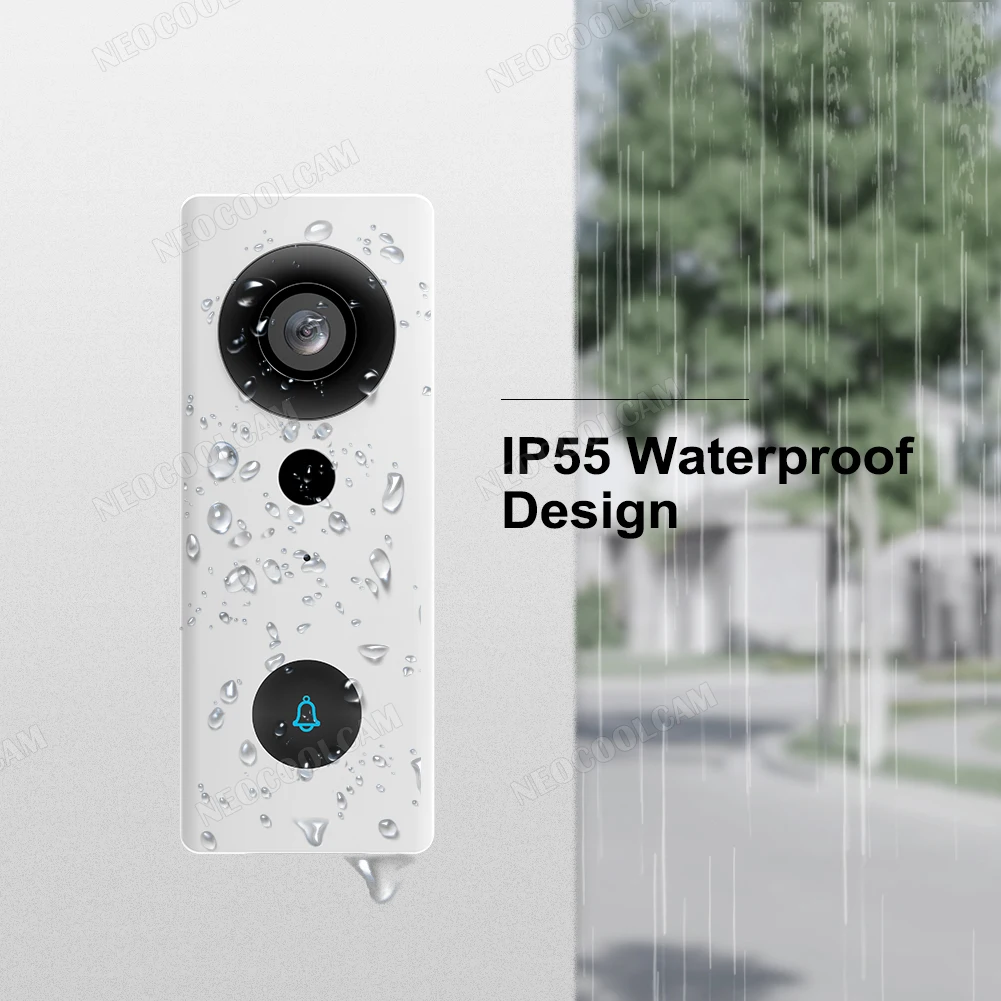 Tuya 1080P видео дверной звонок интеллектуальных домашних Wi Fi открытый