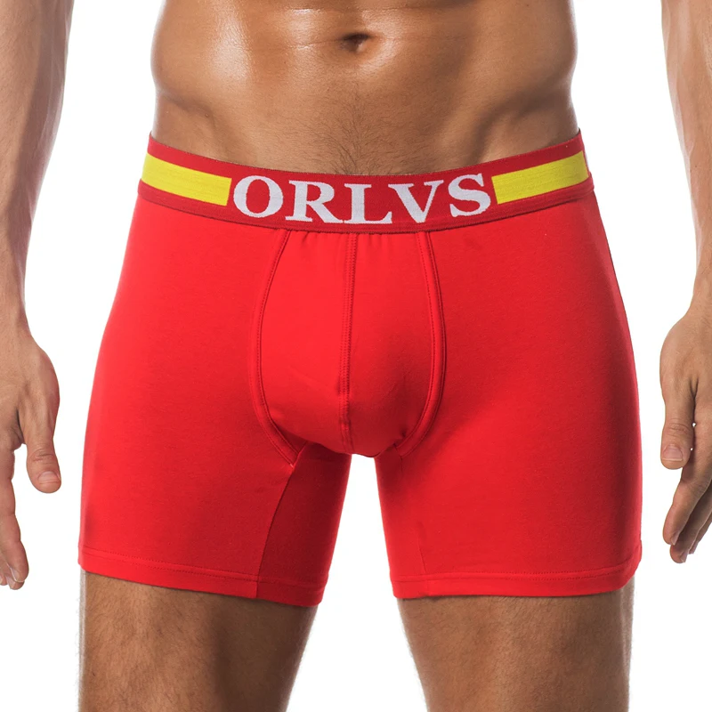 

ORLVS Boxers Close-fitting Clothing Underwear Mens Wide Crotch Space Soft But Not Tight Double Stitches At The Foot Breath Pants