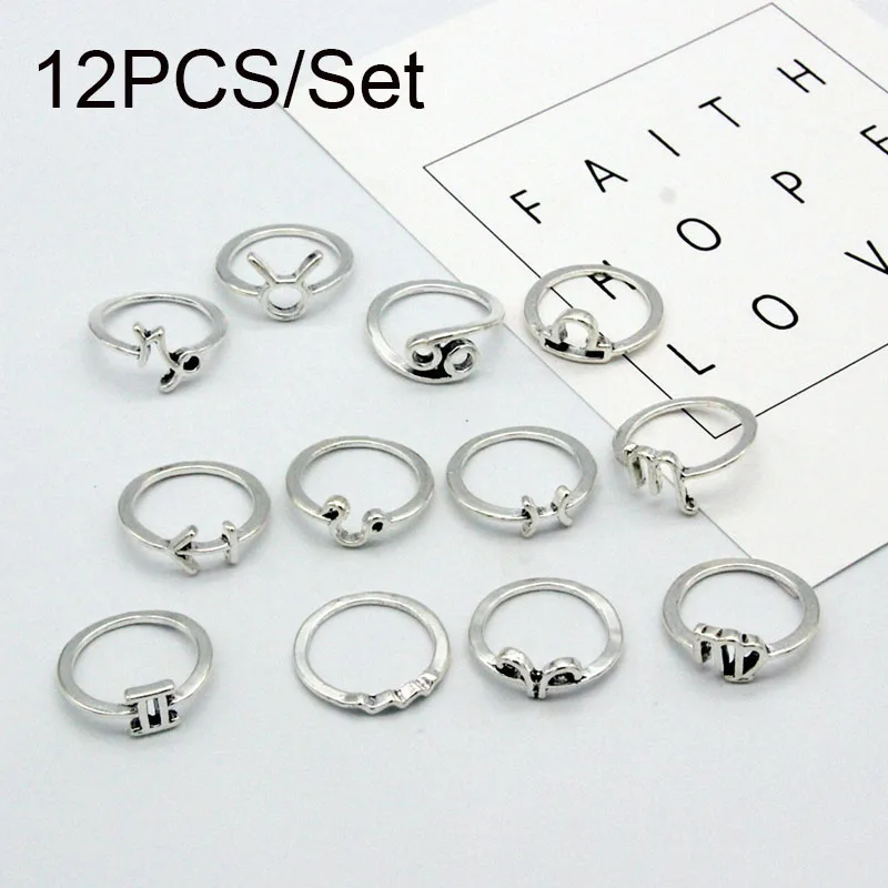 12 шт. женские открытые Регулируемые кольца со звездами | Украшения и аксессуары