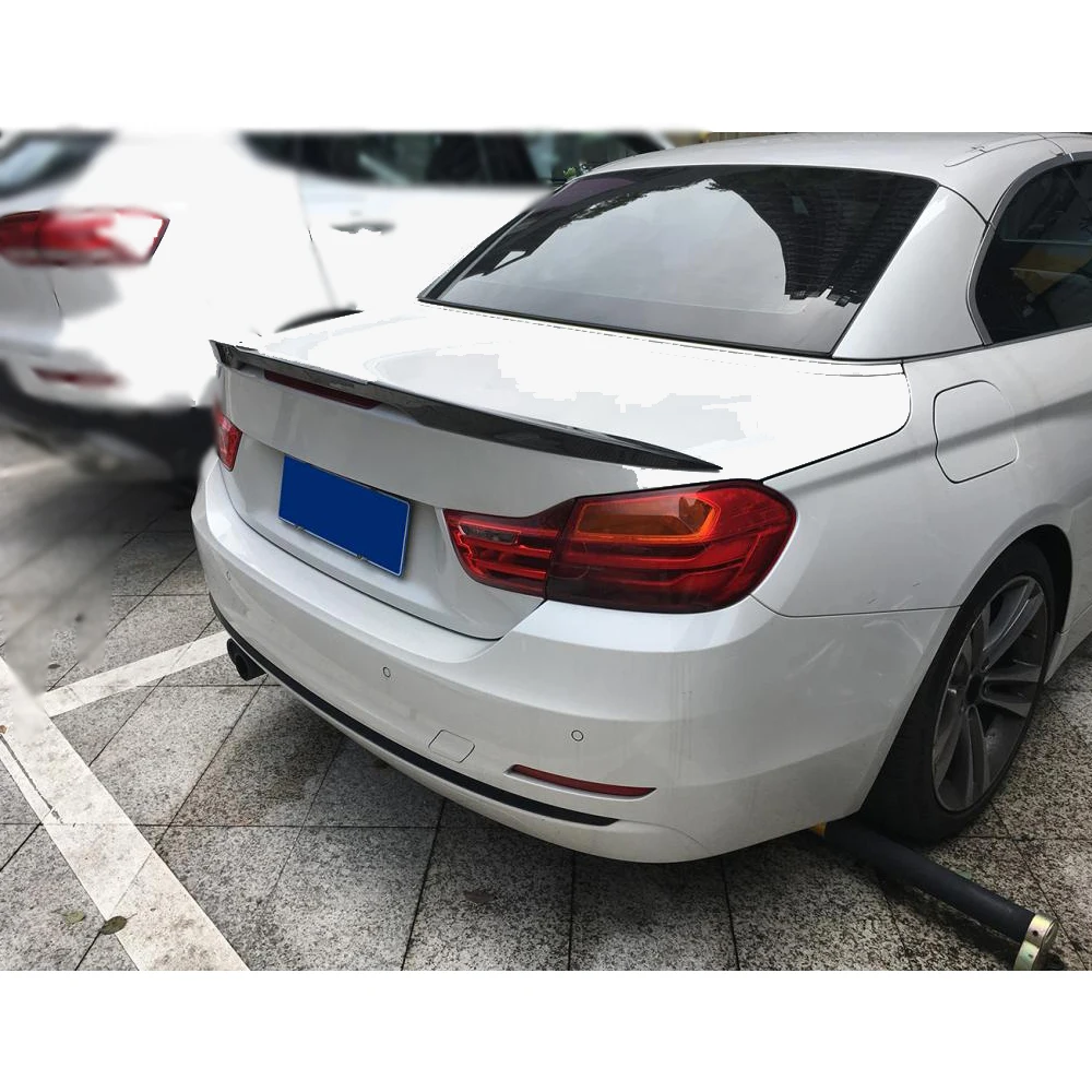 Carbon Fiber Rear Trunk Spoiler for BMW 4 Series F33 F83 M4 Convertible 2014 - 2019 Wing Boot Lid Lip | Автомобили и мотоциклы