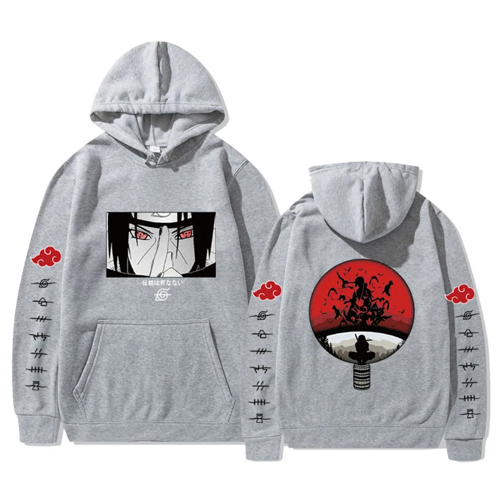 Толстовка Itachi с аниме-принтом удзумаки Акацуки Сакура Какаси Саске Хината