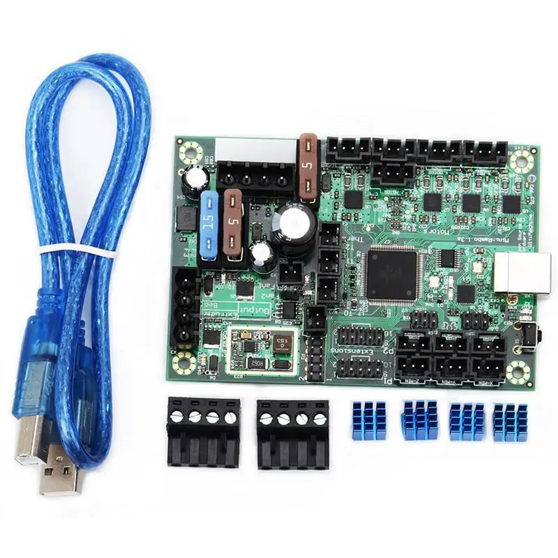 Плата управления Mini Rambo 1 3 DC 10 28 В шт. набор деталей для 3D принтера Prusa MK2|Детали и