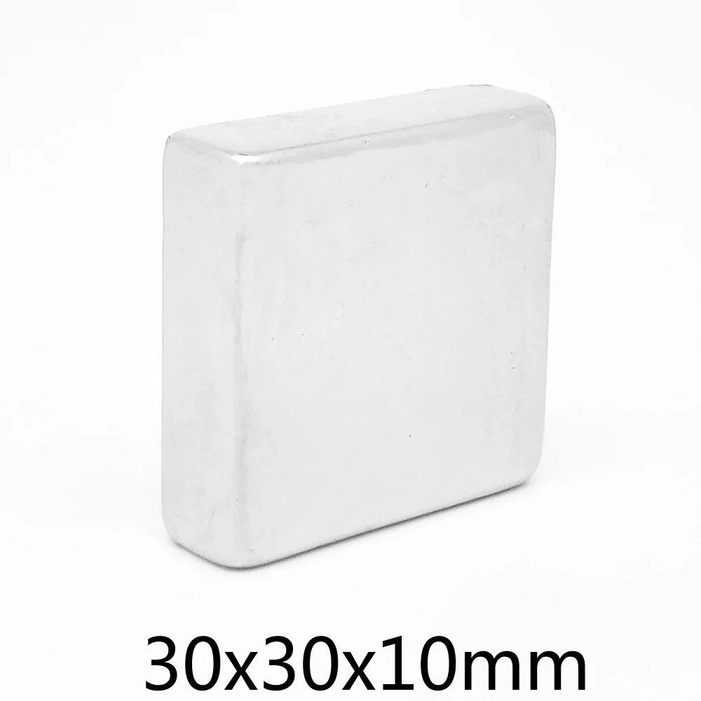 

1/2/3/5PCS 30x30x10mm Thick Block Rare Earth Neodymium Magnet N35 Square Super Strong Powerful Magnets Sheet 30x30x10 30*30*10