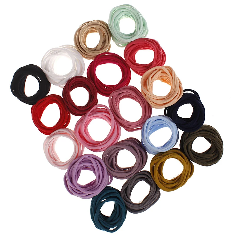 10 шт./лот тонкая высокоэластичная Детская повязка на голову без следов для