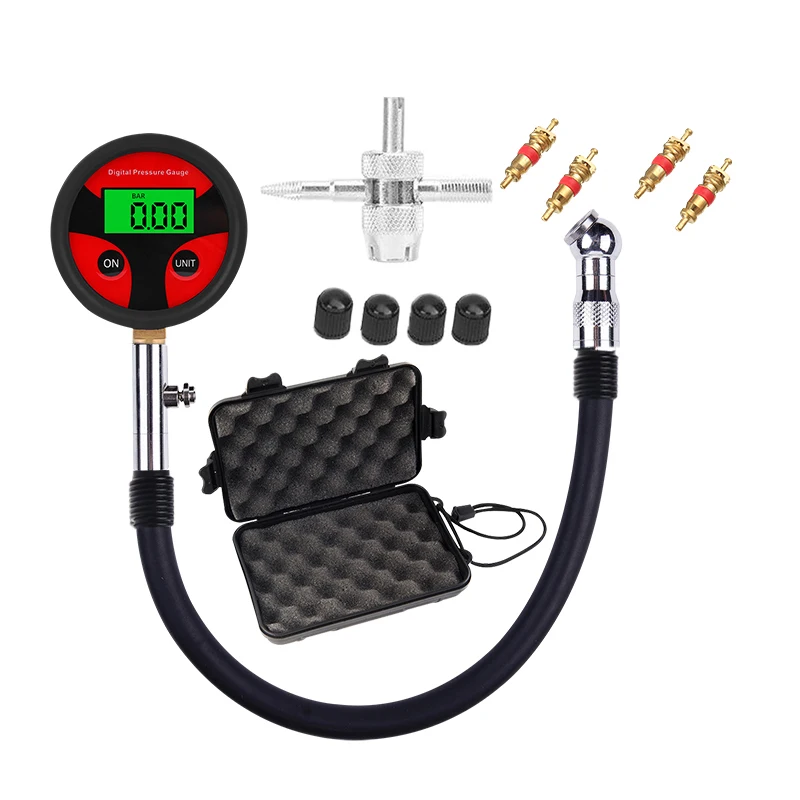 

3-200PSI Tire Digital Display Pressure Gauge Fast Digital Display Pressure Gauge High Precision Digital Tire Pressure