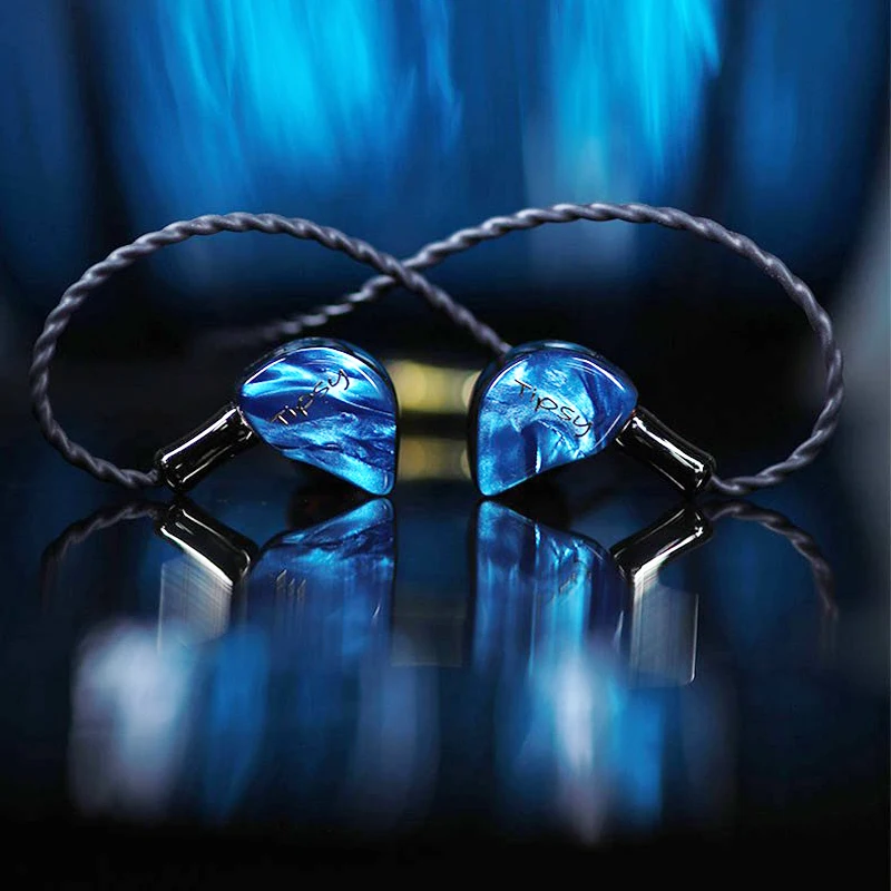 

Типсы синий Аврора сбалансированный в наушники-вкладыши Наушники Hi-Fi монитор студийные DJ наушники с 2Pin 0,78 мм съемным кабелем