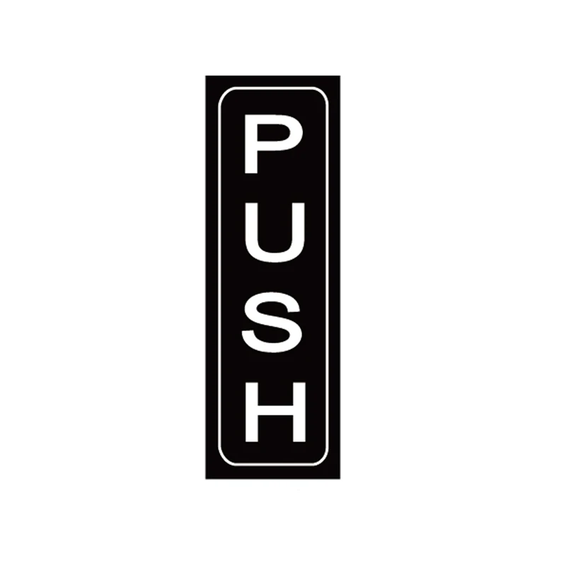 

Push And Pull Door Vertical Stickers Sign Home Glass Window Vinyl Decal Removable Waterproof Self Adhesive Car Styling Sticker