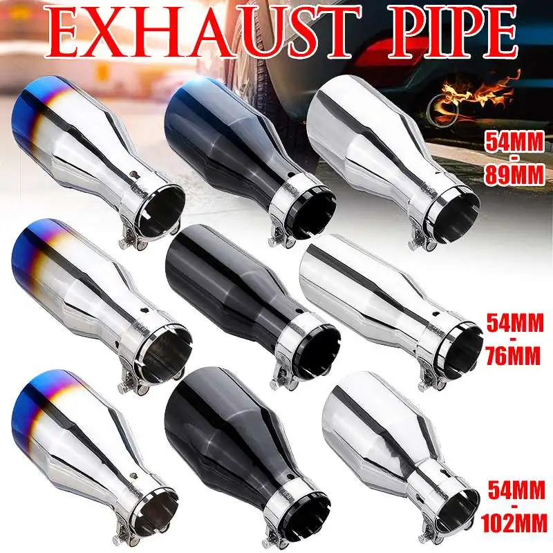 Выхлопная система из нержавеющей стали 2 шт. хвостовая труба универсальный