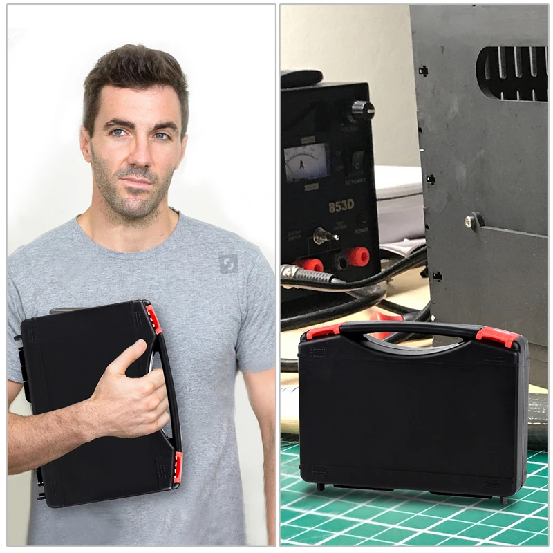 

60W Electric Soldering Iron Set 110V 220V Temperature Adjustable Soldering Iron Tool Box Welding Tools Soldering Sips Wires
