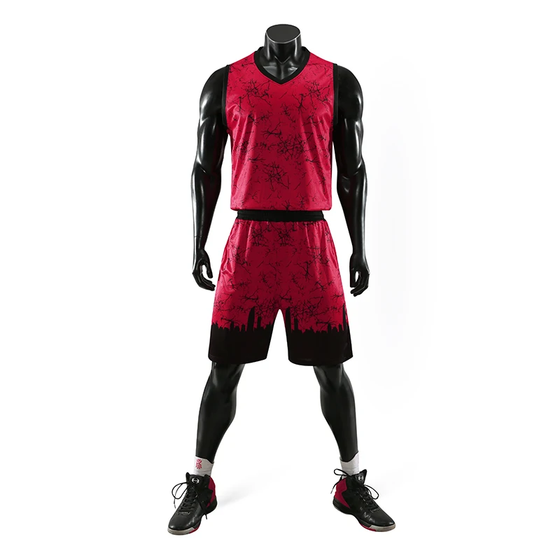 Городской уличный баскетбольный костюм мужская Трикотажная трендовая