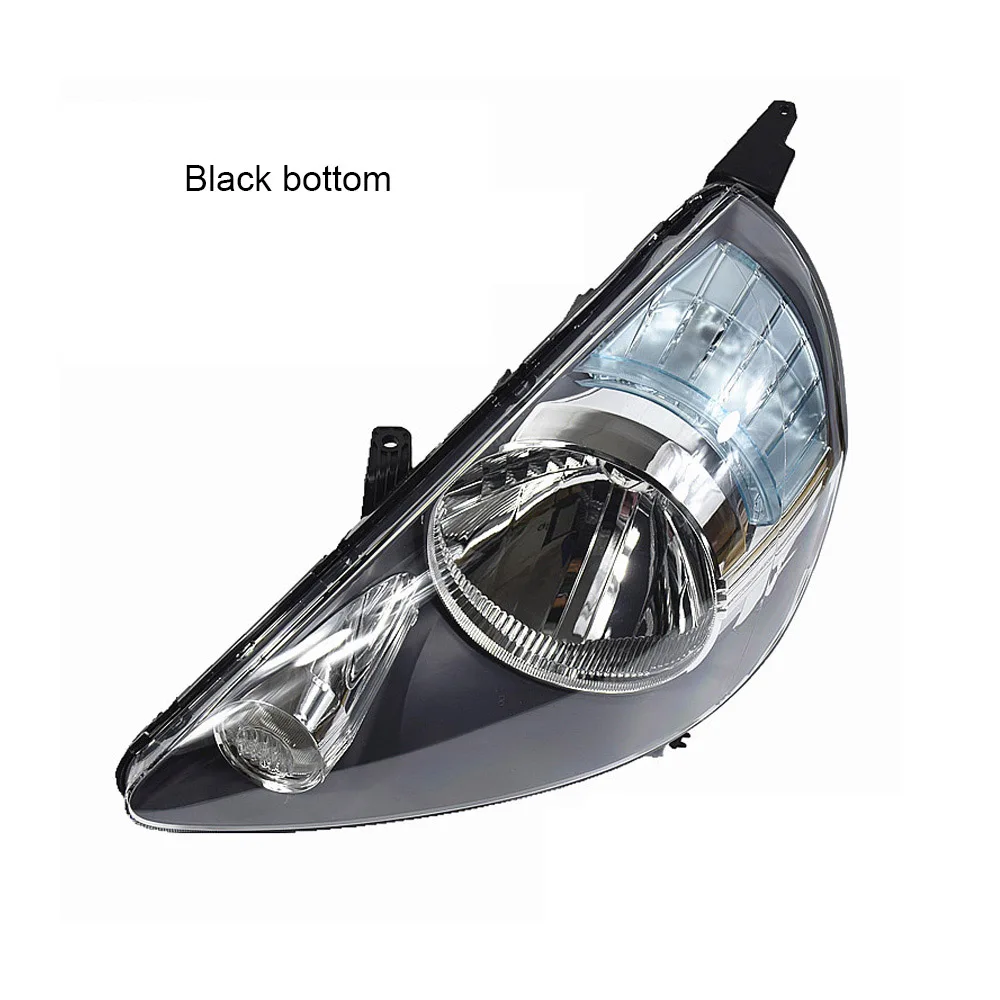 Многоцветный Capqx для Honda FIT Джаз GD1 GD3 2003 2004 2005 2006 2007 хэтчбек передняя фара головного света лампы черного или белого цвета - Цвет: Многоцветный