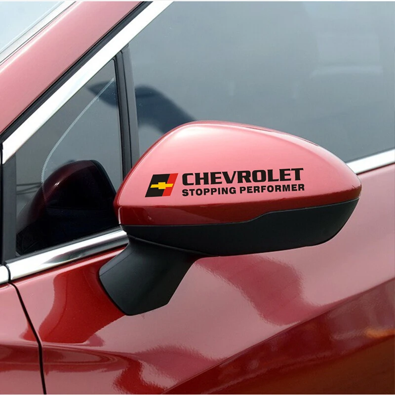 Sport Stripes Car Stickers For Chevrolet CRUZE CAPTIVA Camaro Silverado both side mirorr cove stickers | Автомобили и мотоциклы