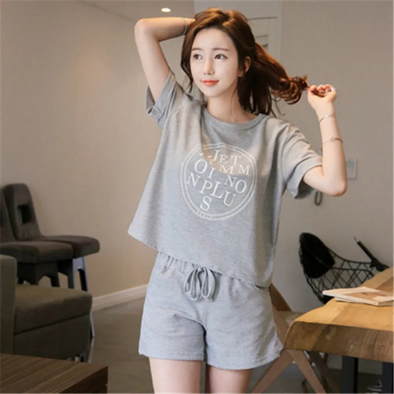 Летний женский комплект из двух предметов спортивный костюм для дома женская