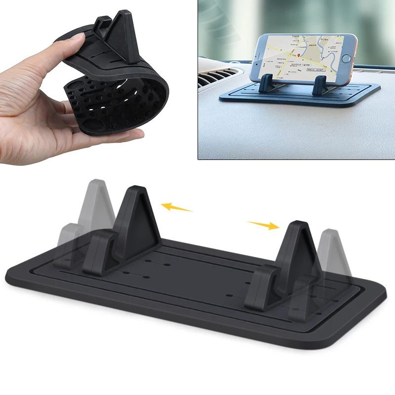

GPS Satellite Navigation Bracket Car Vehicle Truck Anti-skid Pad Bracket Mobile Satellite Smart Phone Driving Recorder Support