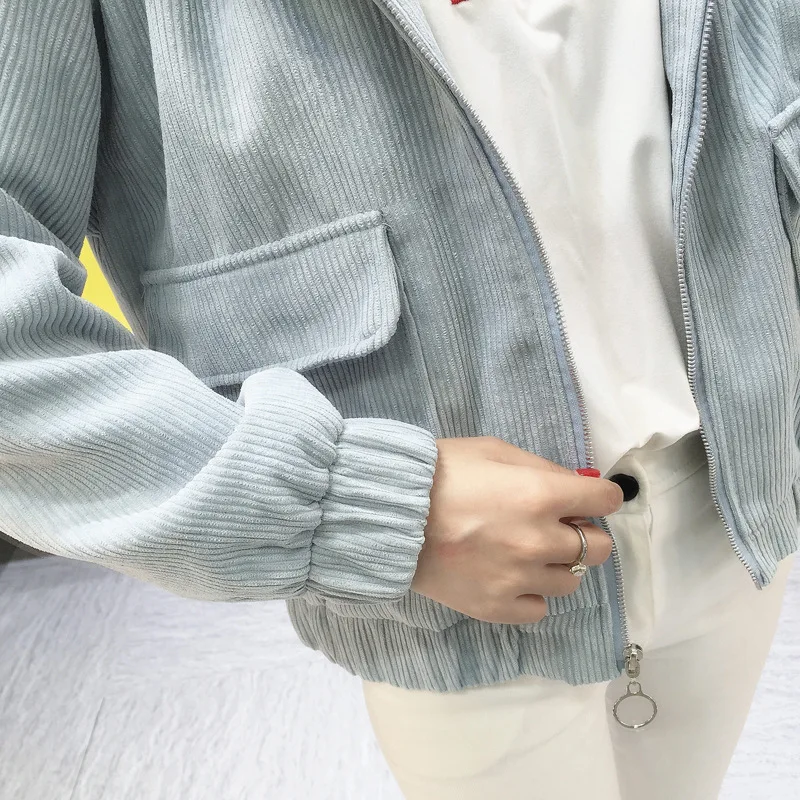 Женская Вельветовая куртка с капюшоном женская верхняя одежда базовые пальто