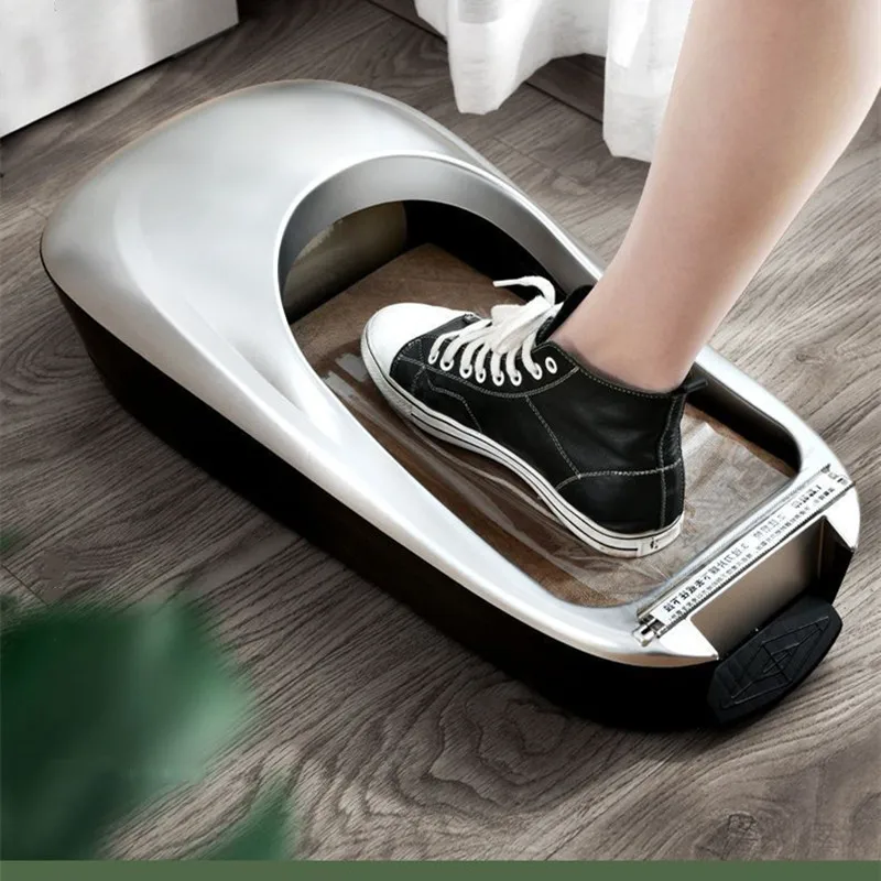 M&aacute;quina de cubierta de zapatos completamente autom&aacute;tica, hogar, nueva m&aacute;quina de pel&iacute;cula desechable para zapatos, molde inteligente para interiores, m&aacute;quina de cubierta de pie para oficina-1