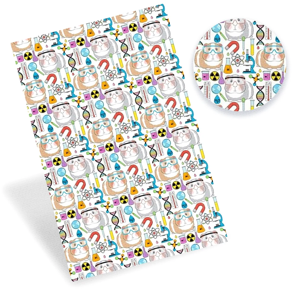 

IBOWS Faux Synthetic Leather Sheet Whale Cat Dog Pattern Printed Leather Fabric DIY Bag Belt Sofa Handmade Material 22*30cm/pc