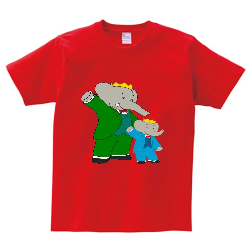 

Children Funny Elephant Print T Shirt kids Summer Animal Short Sleeve Tshirts Harajuku Tees For boy/girl O-Neck Casual Tops NN