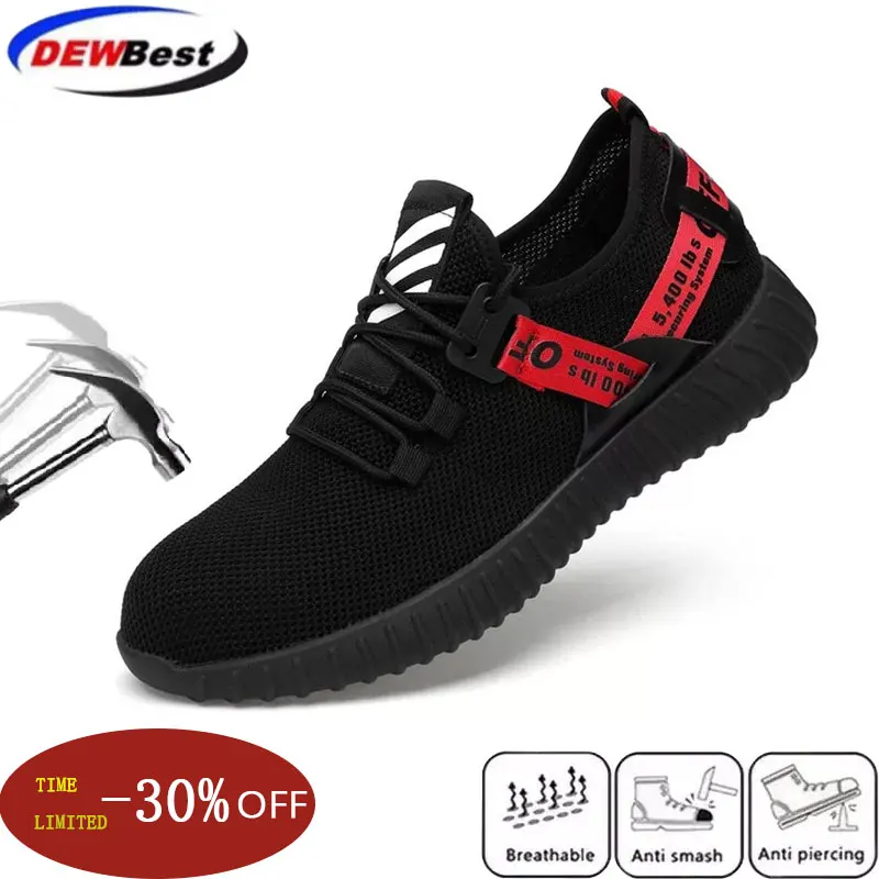 Мужская дышащая Рабочая защитная обувь мужские уличные противоскользящие