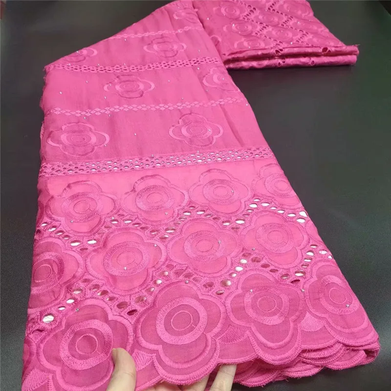 

5 Y Swiss lace fabric 2021 heavy beaded embroidery African lace fabrics 100% cotton fabric Swiss voile lace in Switzerland 1L917