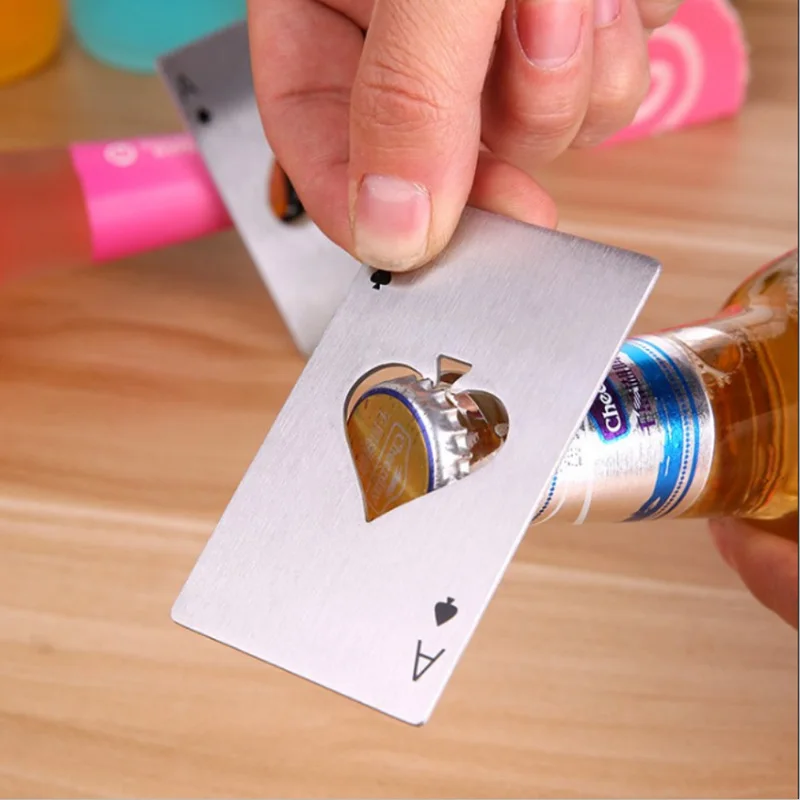 Колода для покера пивная бутылка открывашка персонализированные