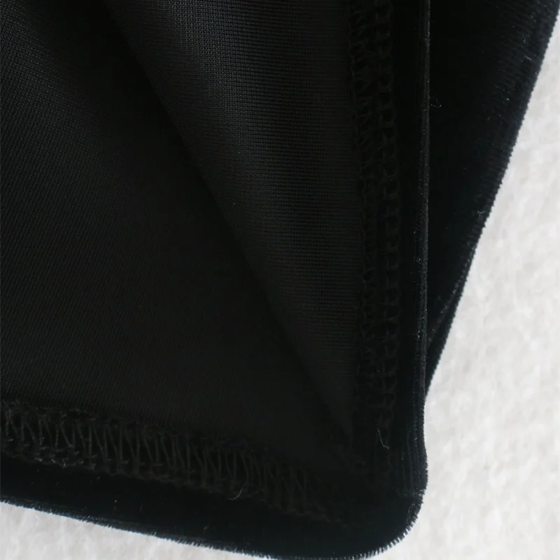 

ZXQJ Women 2020 Chic Fashion With Buttons Velvet Mini Shirt Dress Vintage Three Quarter Sleeve Female Dresses Mujer