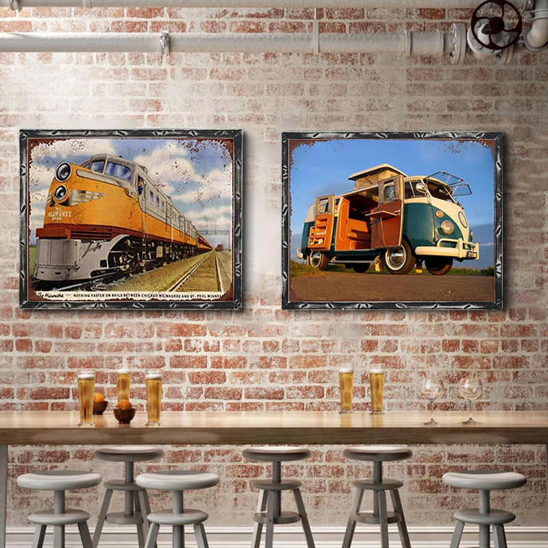 

Train Vintage Metal Plate Tin Signs Wall Poster Decals Plate Painting Bar Club Pub Home Decor Wall 30*20cm 1001(1129)