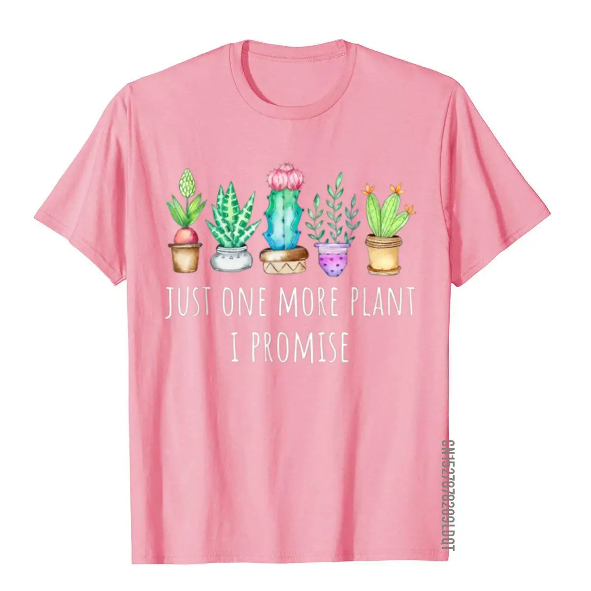 Подарочная футболка с надписью Just One More Plant I заверяю суккулент кактус мужские