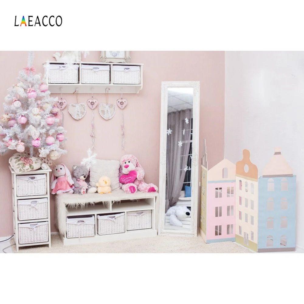 Виниловые фотообои Laeacco для фотостудии с изображением рождественской елки и