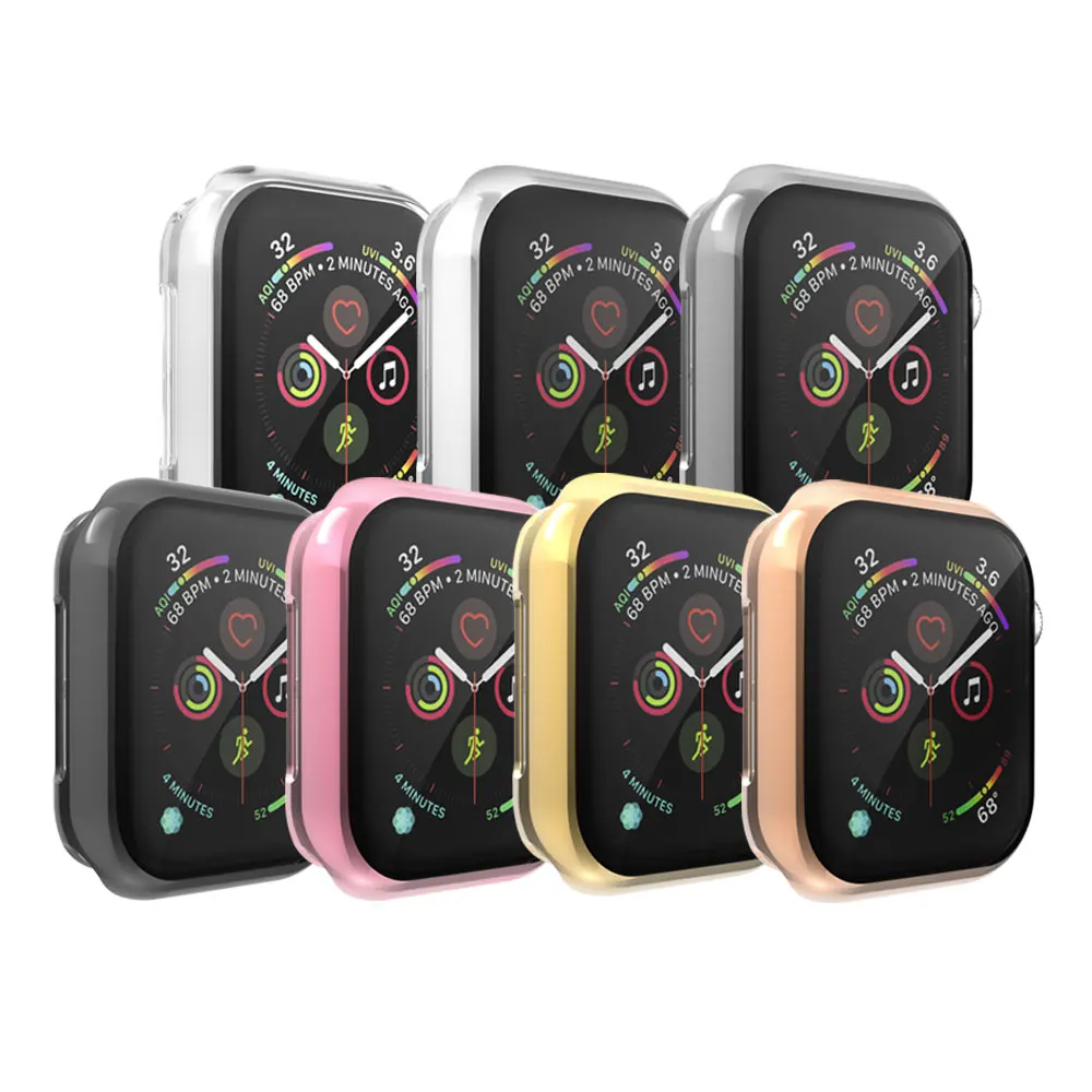 Чехол для часов Apple Watch 6/5/4 40 мм 44 полное покрытие царапин гальваническое чехол из