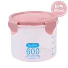 1 шт., круглый пластиковый контейнер для хранения продуктов, 600 мл