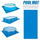 Напольный коврик для бассейна, прямоугольный непромокаемый брезент для ванны, пылезащитные Чехлы, уличное одеяло, аксессуары для садового бассейна