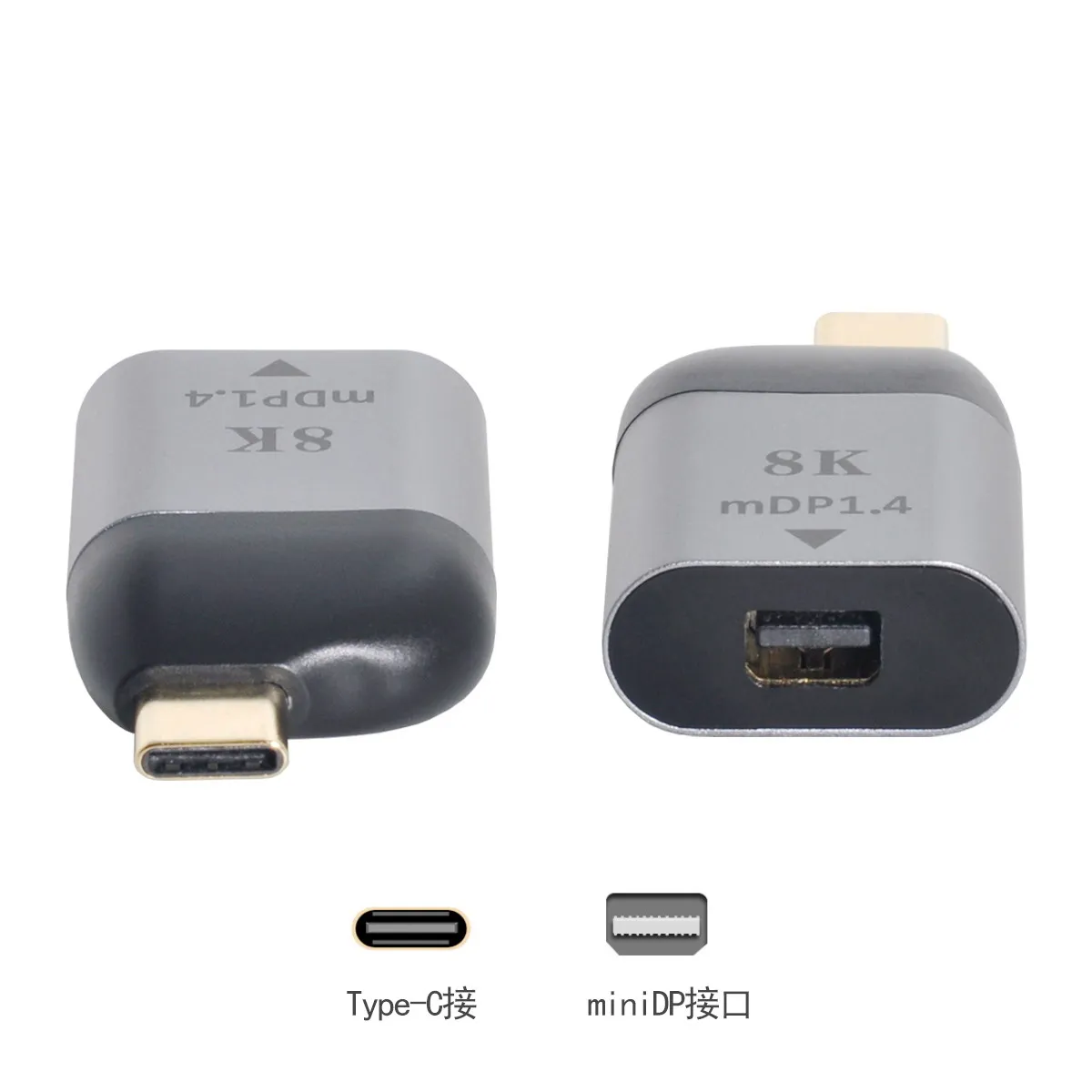 Jimier USB C Тип дисплейный порт MiniDP типа конвертер Displayport Высокое разрешение 4K 2K 60hz