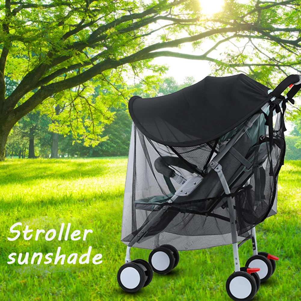 

Sun Shade Cover Universal Baby Stroller Breathe Sun Shade Canopy Cover Pushchair Anti-UV Hat UV Protection Awnings Accessory